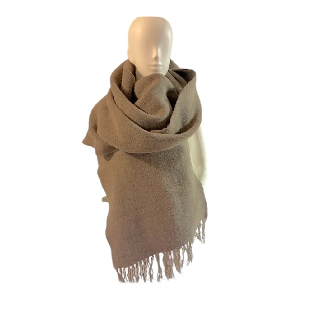 NWOT. Zara Taupe Grey Soft Large Long Scarf.